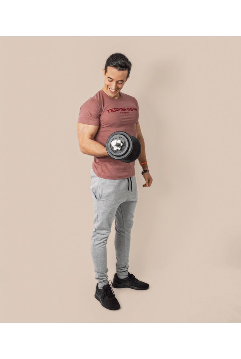 T-Shirt Homme bordeaux Fitness