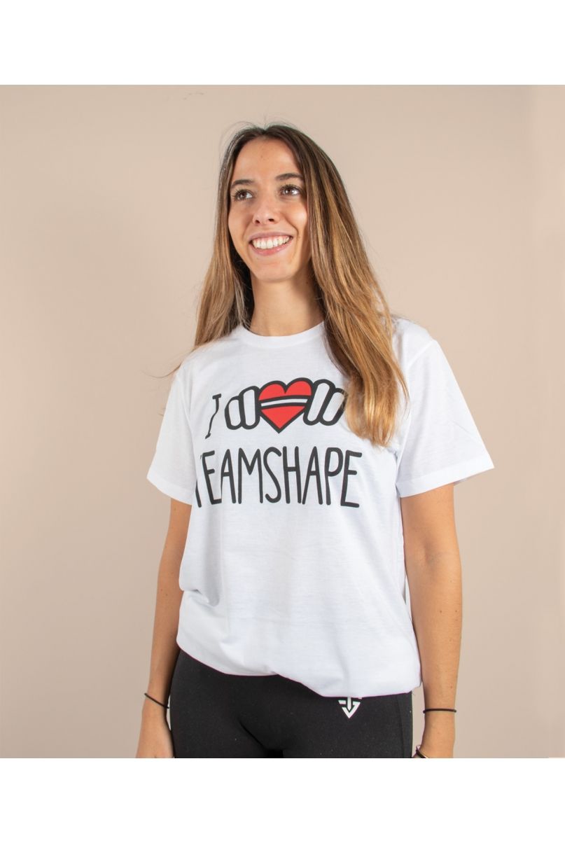 T-Shirt Bio I Love TeamShape Femme