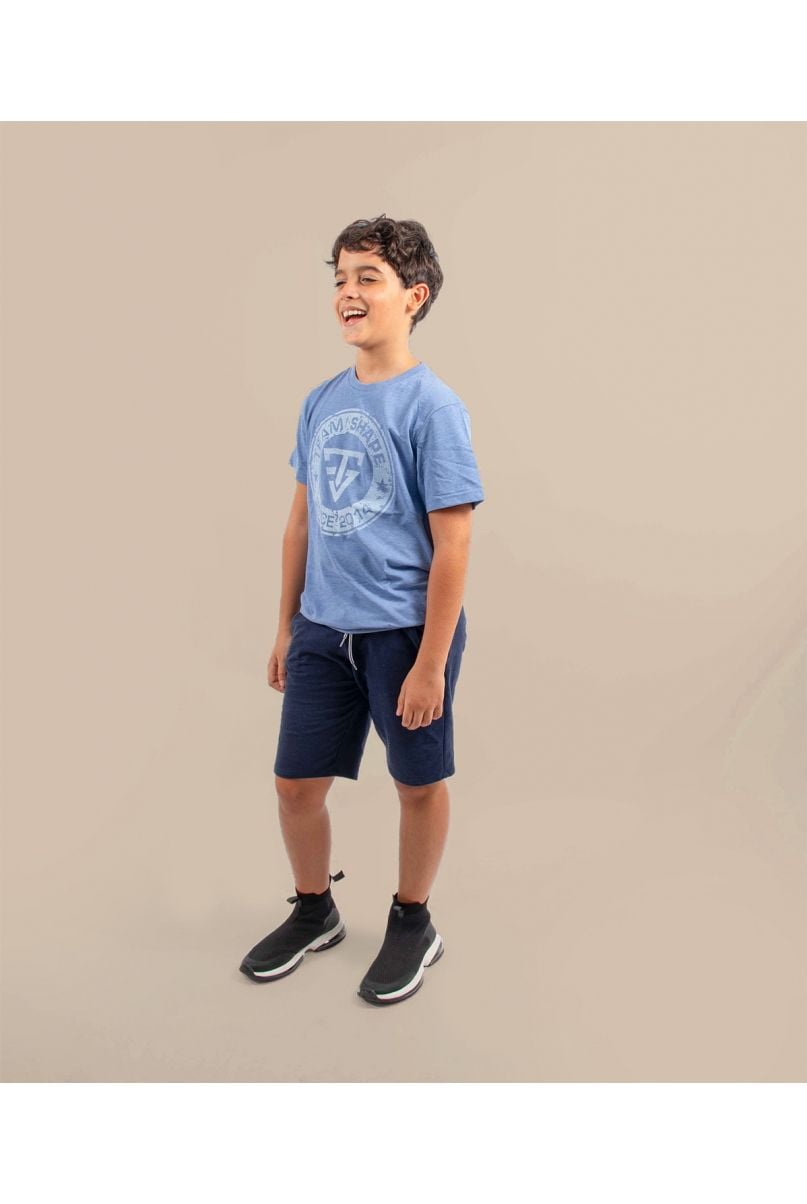 Sweat-Shirt Bio enfant Bleu Navy - Tibo Inshape
