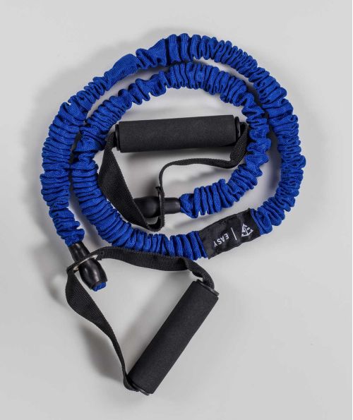 Elastique tubulaire bleu avec poignées 9KG Résistance facile