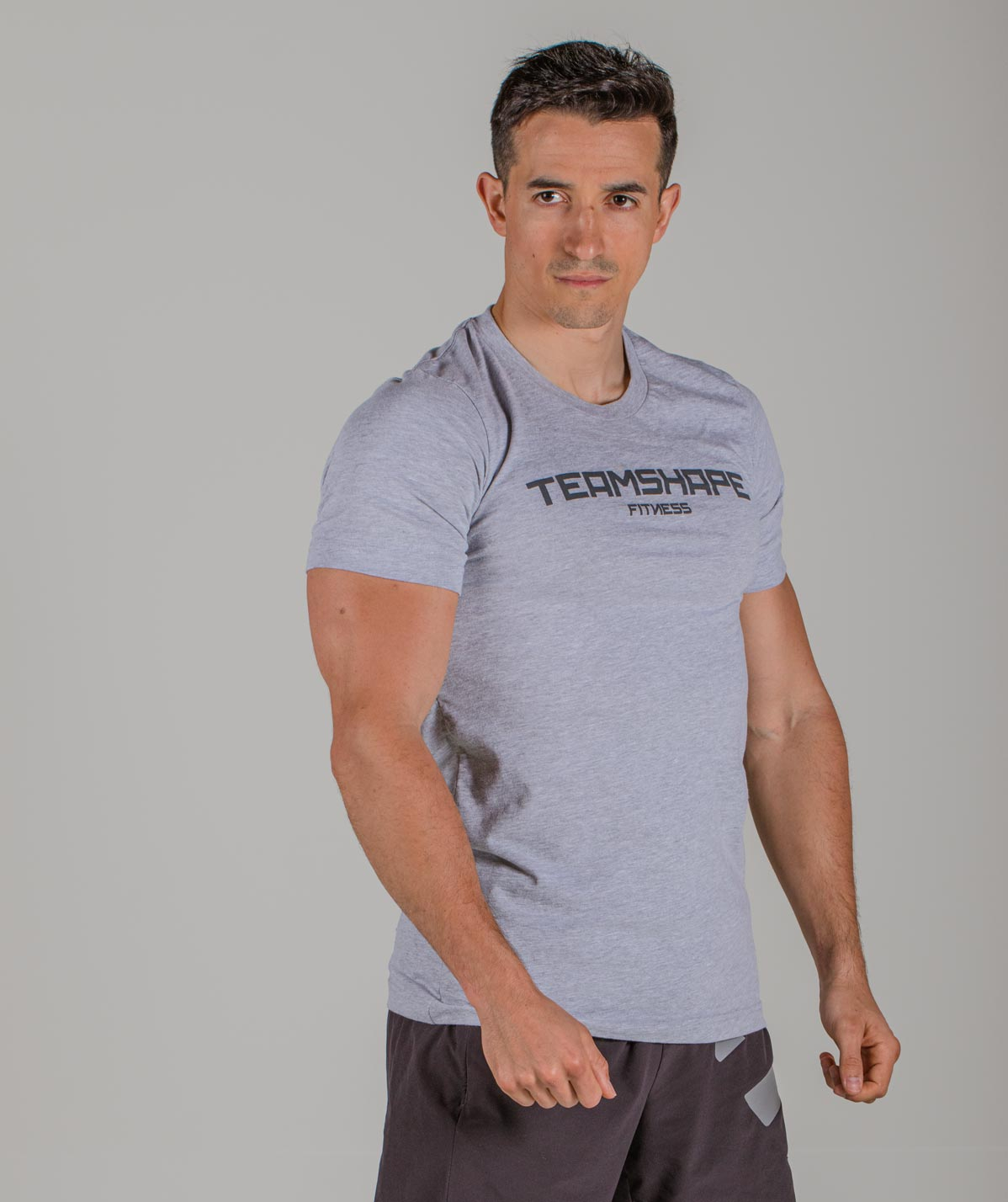 T-Shirt Homme Gris Fitness
