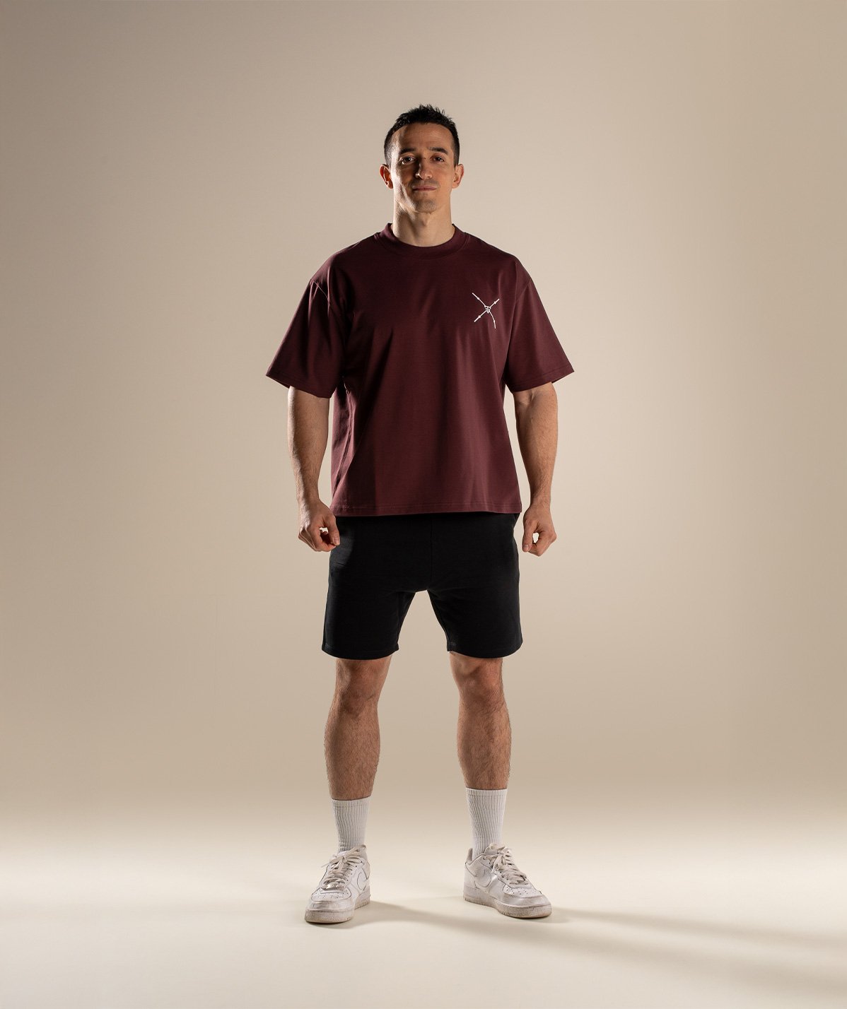 T-Shirt Oversize Bordeaux - INSHAPE Old School