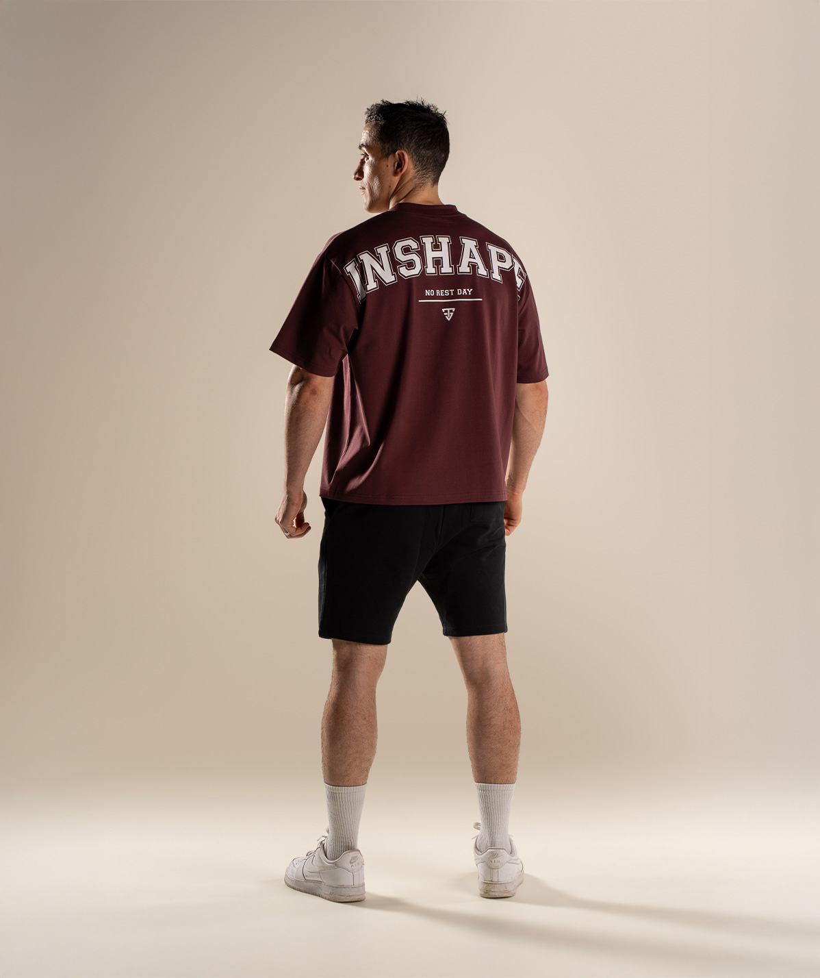 T-Shirt Oversize Bordeaux - INSHAPE Old School