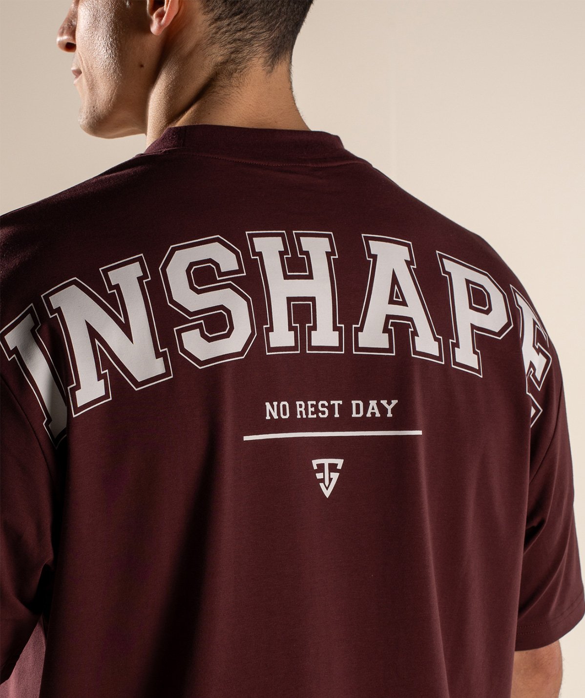 T-Shirt Oversize Bordeaux - INSHAPE Old School